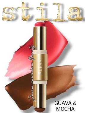 Stila Dual-Ended Blush And Bronzer  Lip & Cheek Stick — Guava And Mocha